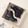 image:imageStelle Combat Boots for Girls Star Print Boots with Side ZipperBlack