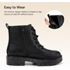 image:imageStelle Combat Boots for Girls Star Print Boots with Side ZipperBlack