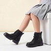 image:imageStelle Combat Boots for Girls Star Print Boots with Side ZipperBlack