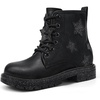 image:imageStelle Combat Boots for Girls Star Print Boots with Side ZipperBlack