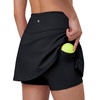 image:imageStelle 14 Womens ALine Tennis Skirt High Waisted Golf Skort with PocketsBlack