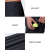 image:imageStelle 14 Womens ALine Tennis Skirt High Waisted Golf Skort with PocketsBlack