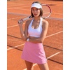 image:imageStelle 14 Womens ALine Tennis Skirt High Waisted Golf Skort with PocketsCotton Candy