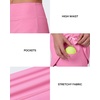 image:imageStelle 14 Womens ALine Tennis Skirt High Waisted Golf Skort with PocketsCotton Candy