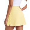 image:imageStelle 14 Womens ALine Tennis Skirt High Waisted Golf Skort with PocketsLemon Butter