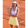 image:imageStelle 14 Womens ALine Tennis Skirt High Waisted Golf Skort with PocketsLemon Butter