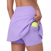 image:imageStelle 14 Womens ALine Tennis Skirt High Waisted Golf Skort with PocketsLilac