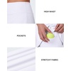 image:imageStelle 14 Womens ALine Tennis Skirt High Waisted Golf Skort with PocketsWhite