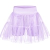 image:imageStelle Girls Skirt with Gymnastic Short Metallic Dance Tulle SkortLavender