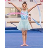 image:imageStelle Girls Skirt with Gymnastic Short Metallic Dance Tulle SkortLight Blue
