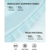 image:imageStelle Girls Skirt with Gymnastic Short Metallic Dance Tulle SkortLight Blue