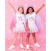 image:imageStelle Girls Skirt with Gymnastic Short Metallic Dance Tulle SkortWhite