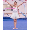 image:imageStelle Girls Skirt with Gymnastic Short Metallic Dance Tulle SkortWhite