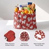 image:imageStelle Lightweight Reusable Grocery Bag with Handles Ripstop Nylon Foldable Tote Shopping Bags for Travel and GroceriesCharlie Pals  Maroon