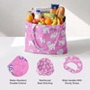image:imageStelle Lightweight Reusable Grocery Bag with Handles Ripstop Nylon Foldable Tote Shopping Bags for Travel and GroceriesCharlie Pals  Pink