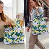 image:imageStelle Lightweight Reusable Grocery Bag with Handles Ripstop Nylon Foldable Tote Shopping Bags for Travel and GroceriesLemon Delight