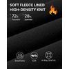 image:imageStelle Womens Fleece Lined Leggings with Pockets High Waisted Yoga PantsBlack