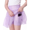 image:imageStelle Girls Skirt with Gymnastic Short Metallic Dance Tulle SkortLavender