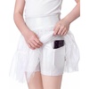 image:imageStelle Girls Skirt with Gymnastic Short Metallic Dance Tulle SkortWhite