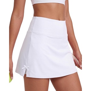image:imageStelle 14 Womens ALine Tennis Skirt High Waisted Golf Skort with PocketsWhite