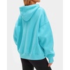 image:imageStelle Womens Oversized Fleece Hoodie Printed Cuff Fall SweatshirtsAqua Blue