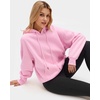 image:imageStelle Womens Oversized Fleece Hoodie Printed Cuff Fall SweatshirtsGlow Pink