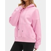 image:imageStelle Womens Oversized Fleece Hoodie Printed Cuff Fall SweatshirtsGlow Pink