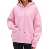 image:imageStelle Womens Oversized Fleece Hoodie Printed Cuff Fall SweatshirtsGlow Pink