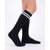 image:imageStelle 3 Pairs Kids Soccer Socks Girls Striped Athletic Knee High Socks3 Pairs3black