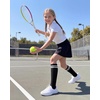 image:imageStelle 3 Pairs Kids Soccer Socks Girls Striped Athletic Knee High Socks3 Pairs3black