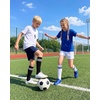 image:imageStelle 3 Pairs Kids Soccer Socks Girls Striped Athletic Knee High Socks3 Pairsblack2black Stripe