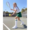 image:imageStelle 3 Pairs Kids Soccer Socks Girls Striped Athletic Knee High Socks3 Pairsgreen Stripeblack Stripeblue Stripe