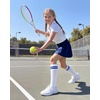 image:imageStelle 3 Pairs Kids Soccer Socks Girls Striped Athletic Knee High Socks3 Pairsgreen Stripered Stripeblue Stripe