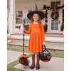 image:imageStelle Girls Cotton Long Sleeve Dress Twirl Skater Dress 312YOrange