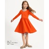 image:imageStelle Girls Cotton Long Sleeve Dress Twirl Skater Dress 312YOrange