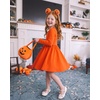image:imageStelle Girls Cotton Long Sleeve Dress Twirl Skater Dress 312YOrange