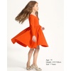 image:imageStelle Girls Cotton Long Sleeve Dress Twirl Skater Dress 312YOrange