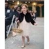 image:imageStelle Girls Faux Fur Dress Coat Cozy Bolero Shrug Button JacketBlack