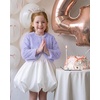 image:imageStelle Girls Faux Fur Dress Coat Cozy Bolero Shrug Button JacketLavender