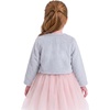 image:imageStelle Girls Faux Fur Dress Coat Cozy Bolero Shrug Button JacketLight Grey