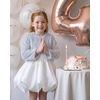 image:imageStelle Girls Faux Fur Dress Coat Cozy Bolero Shrug Button JacketLight Grey