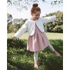 image:imageStelle Girls Faux Fur Dress Coat Cozy Bolero Shrug Button JacketWhite