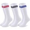 3 Pairs-red Stripe+black Stripe+blue Stripe
