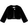 image:imageStelle Girls Faux Fur Dress Coat Cozy Bolero Shrug Button JacketBlack