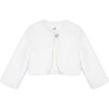 image:imageStelle Girls Faux Fur Dress Coat Cozy Bolero Shrug Button JacketWhite