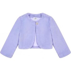 image:imageStelle Girls Faux Fur Dress Coat Cozy Bolero Shrug Button JacketLavender
