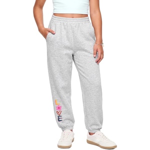 image:imageStelle Girls Love Graphic Jogger SweatpantsFlower Loveheather Grey
