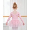 image:imageStelle Ballet Leotards for Girls Ballerina Outfit Long Sleeve Dance DressBallet Pink