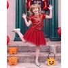 image:imageStelle Girls Sequin Top and Tutu Skirt Sets 2 Piece Outfits 515 YRed