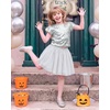 image:imageStelle Girls Sequin Top and Tutu Skirt Sets 2 Piece Outfits 515 YSilver